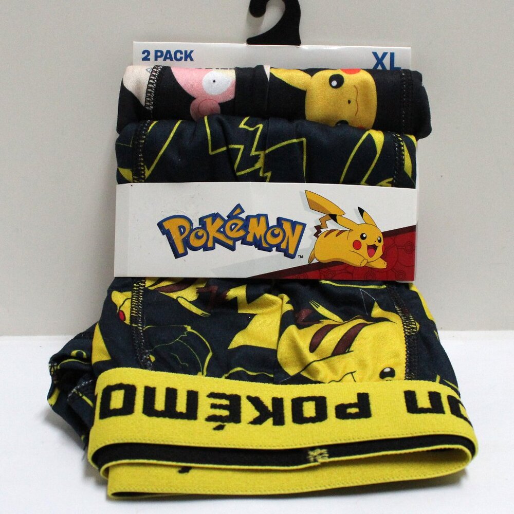 2 Pack Men's XL 40-42 Pokemon Boxer Briefs - NWT